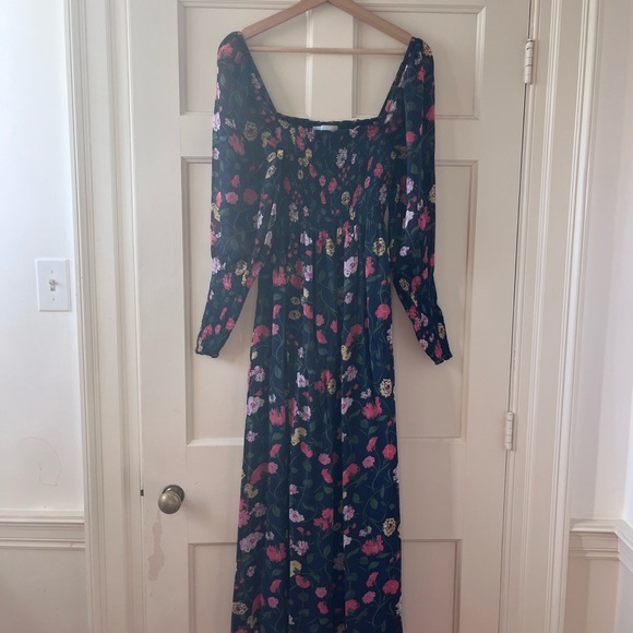 Hill House Navy Floral Angelica Nap Dress XS - Picture 2 of 4
